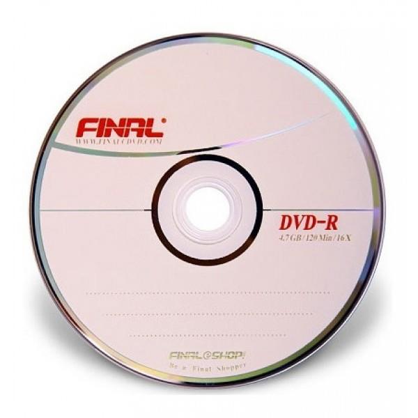 دی وی دی FINAL باکس 50 تایی DVD 16X Final printable